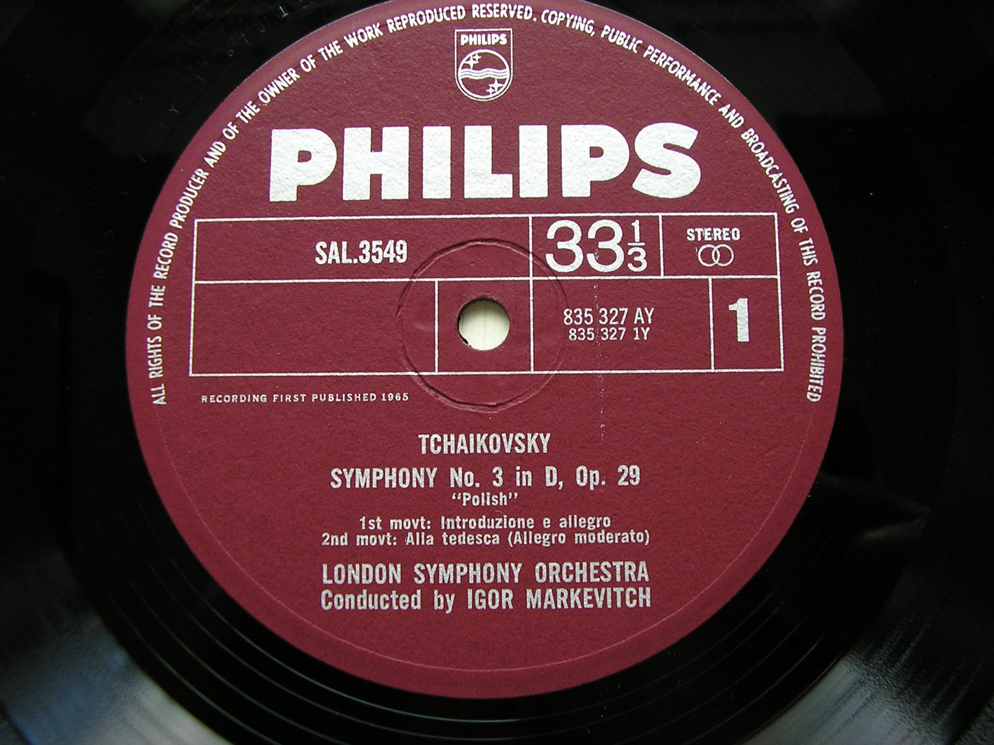TCHAIKOVSKY: THE SYMPHONIES MARKEVITCH / LONDON SYMPHONY ORCHESTRA 7 LP