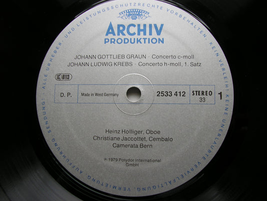 GRAUN / KREBS: OBOE CONCERTOS     HOLLIGER / CAMERATA BERN     2533 412