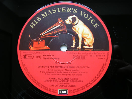 VILLA - LOBOS & LALO SCHIFRIN: GUITAR CONCERTOS ROMERO / LONDON PHILHARMONIC / LOPEZ - COBOS 27 0288