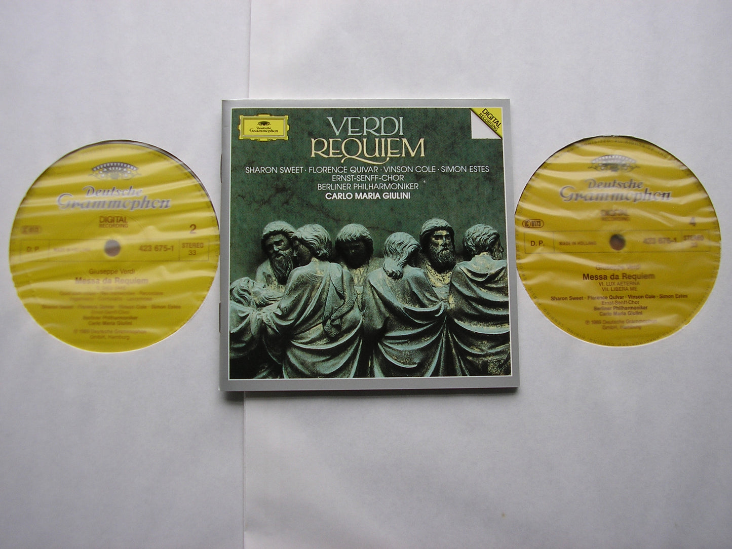 VERDI: REQUIEM SWEET / QUIVAR / COLE / ESTES / BERLIN PHILHARMONIC ORCHESTRA / GIULINI 2LP 423 674