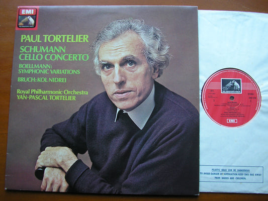 SCHUMANN: CELLO CONCERTO / BRUCH: KOL NIDREI PAUL TORTELIER / RPO / Y-P TORTELIER ASD 3728
