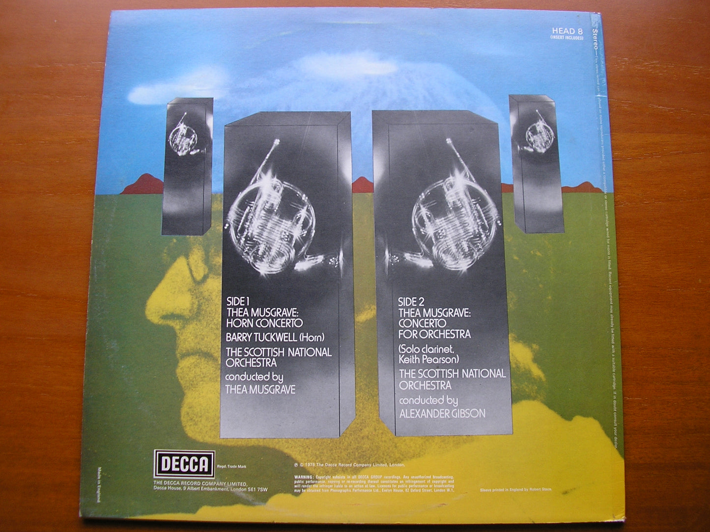 MUSGRAVE: HORN CONCERTO / CONCERTO FOR ORCHESTRA TUCKWELL / SCOTTISH NATIONAL ORCHESTRA / MUSGRAVE / GIBSON HEAD 8
