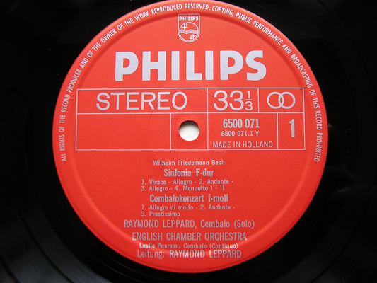 JCF BACH / JL BACH / WF BACH: ORCHESTRAL MUSIC BY THE SONS OF BACH LEPPARD / ENGLISH CHAMBER ORCHESTRA 6500 071