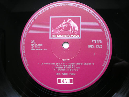 EARL WILD PLAYS LISZT: PIANO WORKS      EARL WILD     HQS 1332