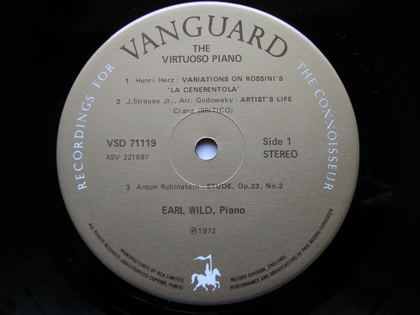 THE VIRTUOSO PIANO: HERZ / THALBERG / GODOWSKY / HUMMEL / RUBINSTEIN / PADEREWSKI EARL WILD VSD 71119