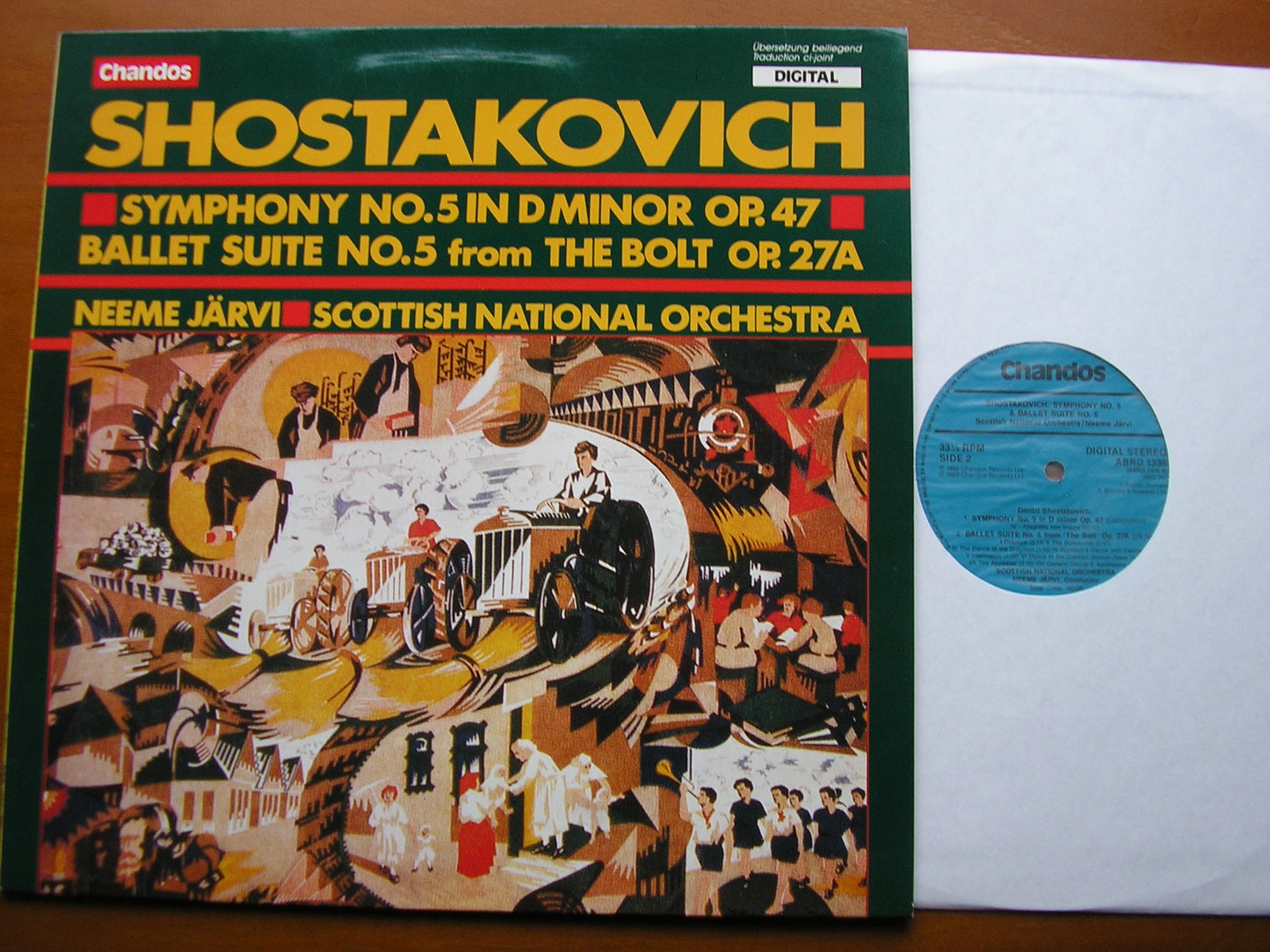 SHOSTAKOVICH: SYMPHONY No. 5 / THE BOLT ballet suite JARVI / SCOTTISH NATIONAL ORCHESTRA ABRD 1336