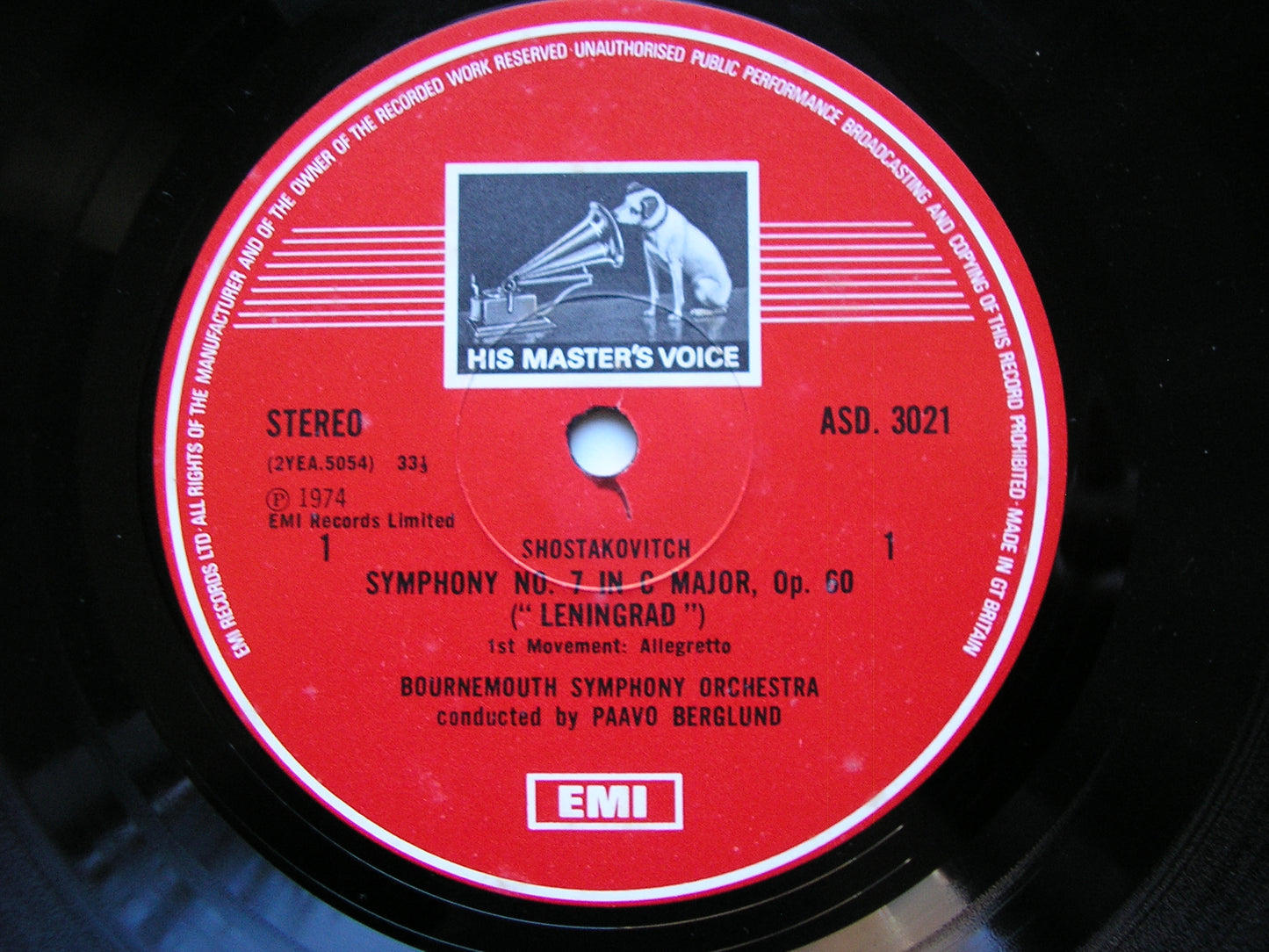 SHOSTAKOVICH: SYMPHONY No. 7 'Leningrad' BERGLUND / BOURNEMOUTH SYMPHONY ORCHESTRA SLS 897