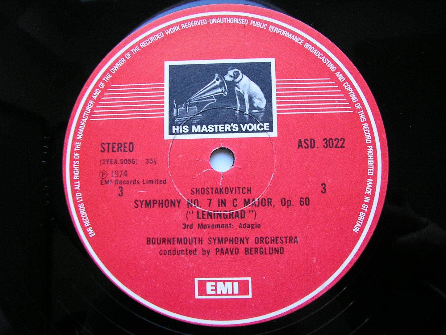 SHOSTAKOVICH: SYMPHONY No. 7 'Leningrad' BERGLUND / BOURNEMOUTH SYMPHONY ORCHESTRA SLS 897