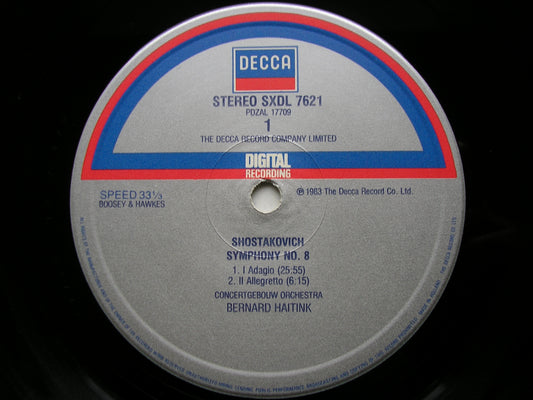 SHOSTAKOVICH: SYMPHONY No. 8      HAITINK / CONCERTGEBOUW ORCHESTRA     SXDL 7621