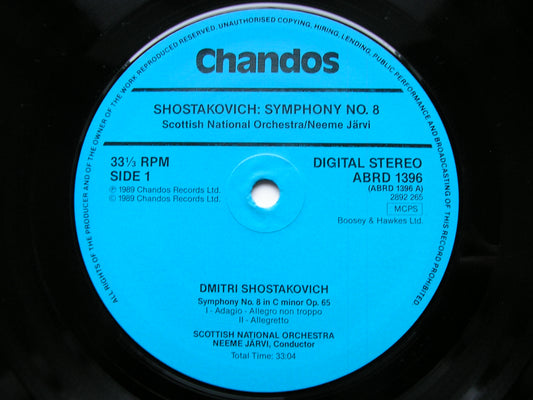 SHOSTAKOVICH: SYMPHONY No. 8      NEEME JARVI / SCOTTISH NATIONAL ORCHESTRA     ABRD 1396