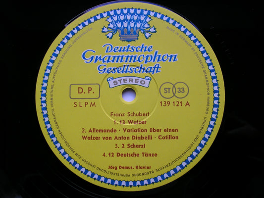 SCHUBERT: DANCES LANDLER / WALTZES / ECOSSAISEN / GERMAN DANCES JORG DEMUS 139 121