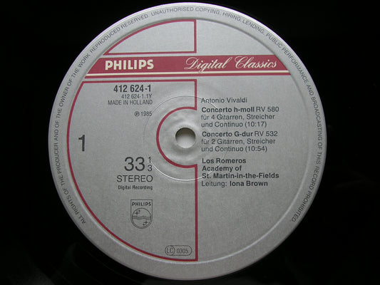 VIVALDI: GUITAR CONCERTOS LOS ROMEROS / ASMIF / BROWN 412 624