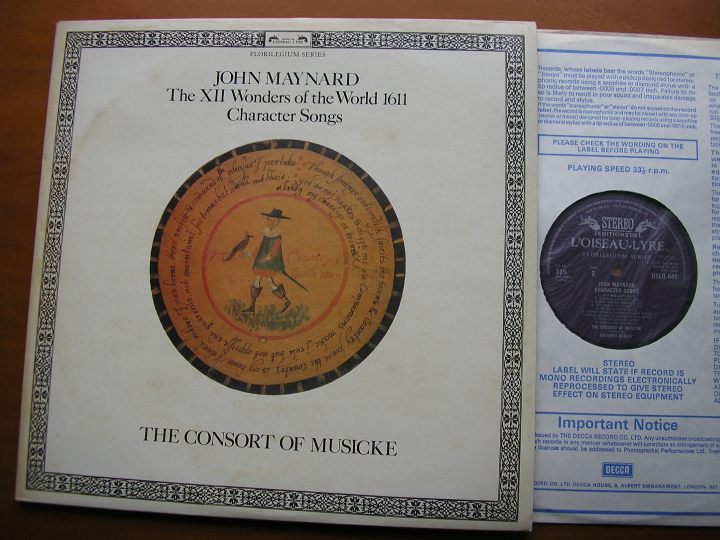 MAYNARD: THE 12 WONDERS OF THE WORLD      THE CONSORT OF MUSICKE / ROOLEY    DSLO 545