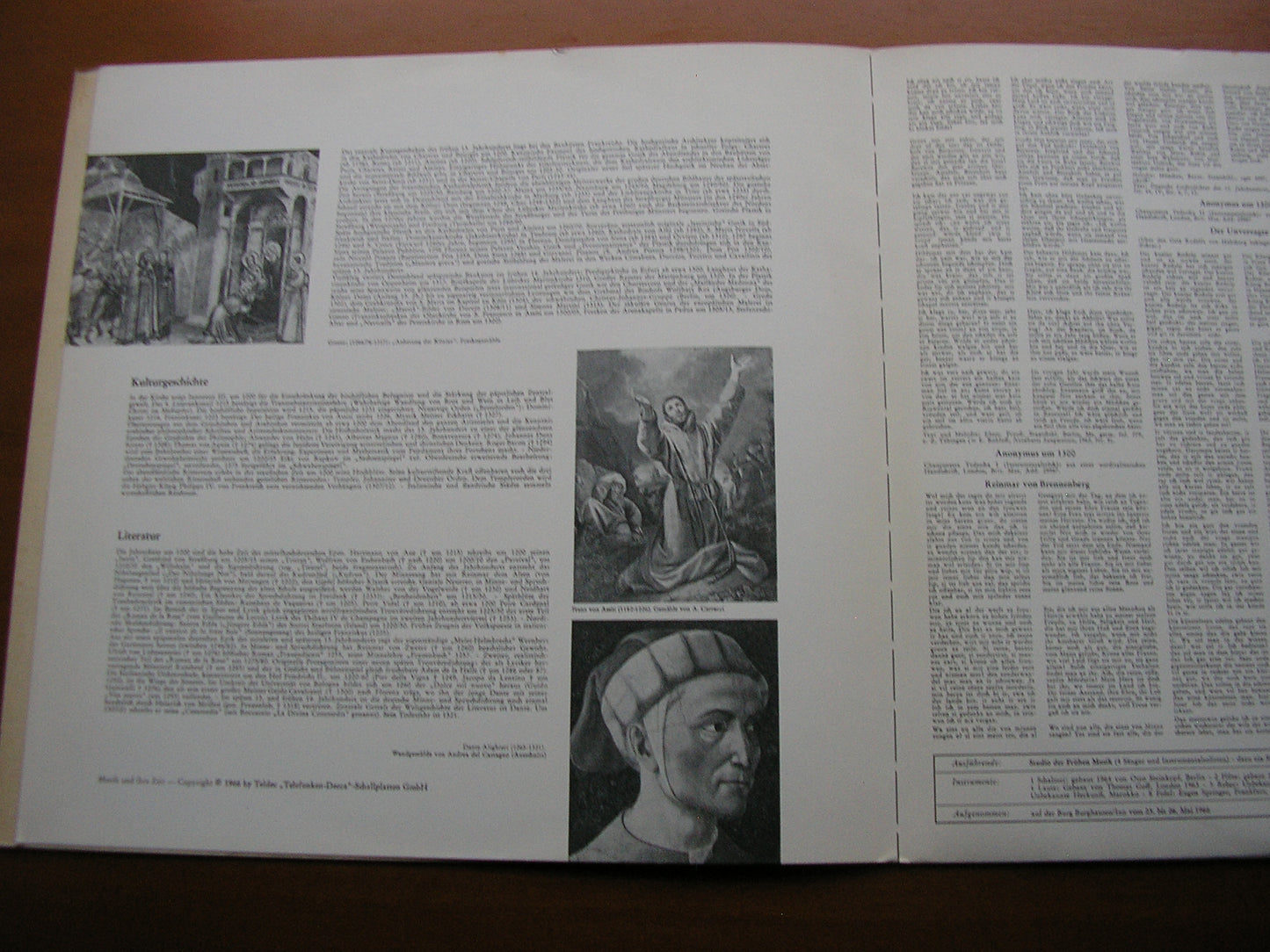 MINNESANG & SPRUCHDICHTUNG 1200-1320     STUDIO OF EARLY MUSIC / BINKLEY     SAWT 9487