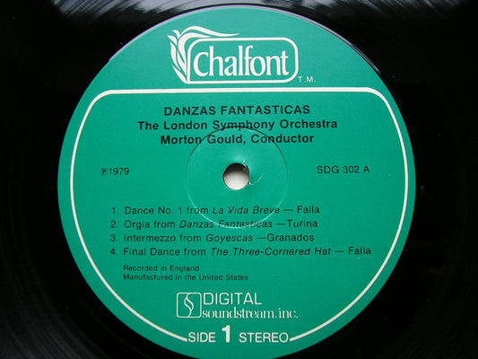 DANZAS FANTASTICAS: FALLA / ALBENIZ / TURINA / GRANADOS      GOULD / LONDON SYMPHONY ORCHESTRA      SDG 302