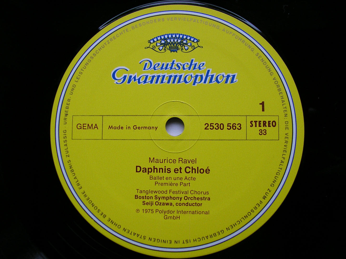 RAVEL: DAPHNIS & CHLOE      OZAWA / BOSTON SYMPHONY     2530 563