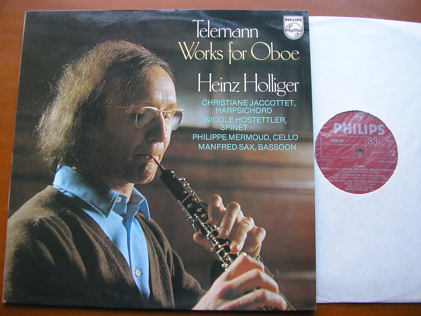 TELEMANN: MUSIC FOR OBOE HOLLIGER / JACCOTTET / HOSTETTLER / SAX / MERMOUD 9500 441