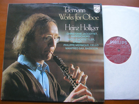 TELEMANN: MUSIC FOR OBOE     HOLLIGER / JACCOTTET / HOSTETTLER / SAX / MERMOUD     9500 441