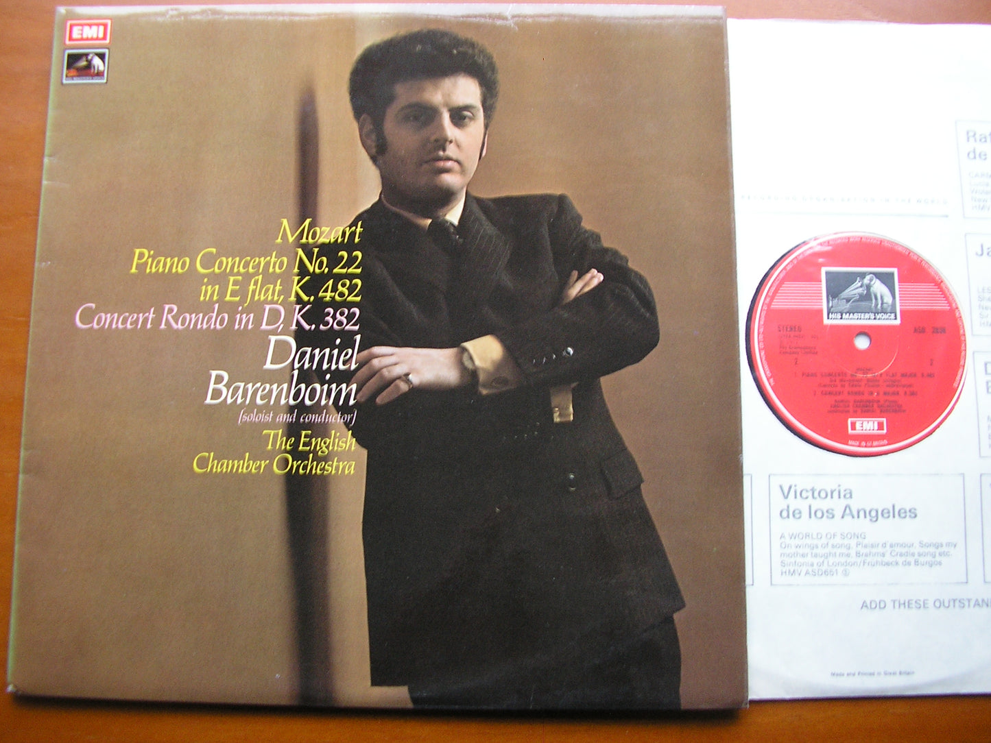 MOZART: PIANO CONCERTO No. 22 / RONDO in D       BARENBOIM / ENGLISH CHAMBER ORCHESTRA     ASD 2838