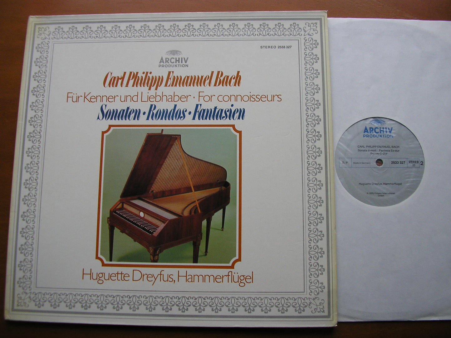 C P E BACH: SONATAS / RONDOS / FANTASIAS FOR CONNOISSEURS & AMATEURS DREYFUS 2533 327