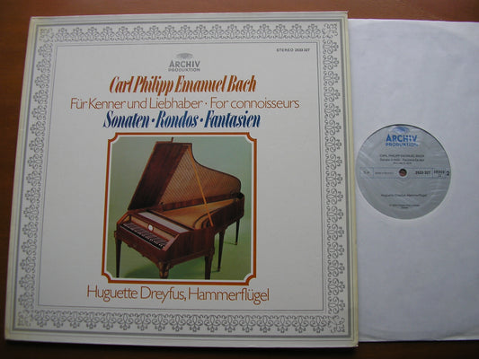C P E BACH: SONATAS / RONDOS / FANTASIAS FOR CONNOISSEURS & AMATEURS      DREYFUS  2533 327