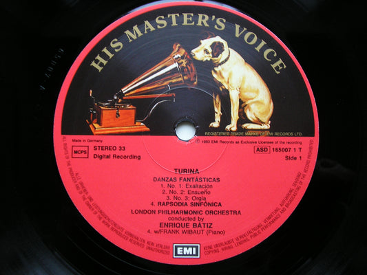 TURINA: DANZAS FANTASTICAS / RAPSODIA SINFONICA / SINFONICA SEVILLANA     BATIZ / LONDON PHILHARMONIC    ASD 165007