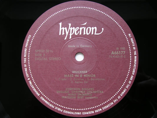 BRUCKNER: MASS in E minor / LIBERA ME / ZWEI AEQUALE     CORYDON SINGERS / ECO WIND ENSEMBLE / BEST     A66177