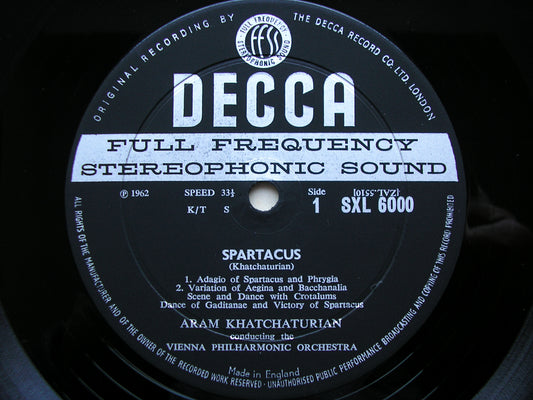 SXL 6000 KHACHATURIAN: SPARTACUS / GAYANEH KHACHATURIAN / VIENNA PHILHARMONIC ED1