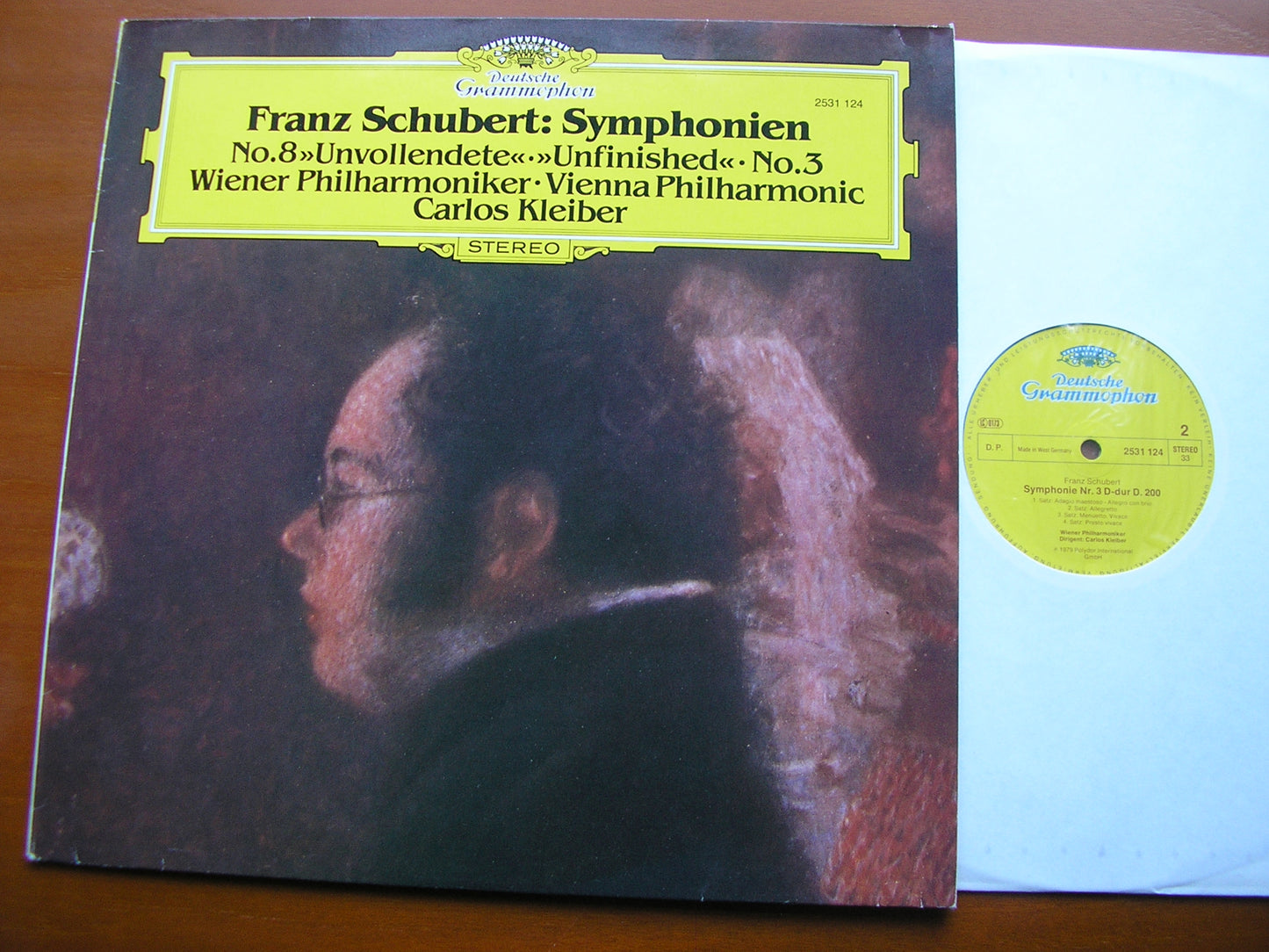 SCHUBERT: SYMPHONIES Nos. 3 & 8 'Unfinished' KLEIBER / VIENNA PHILHARMONIC 2531 124