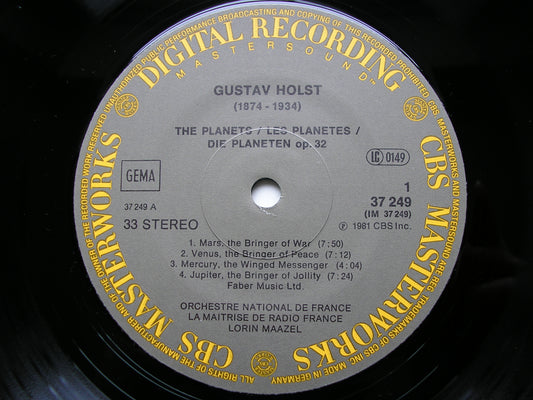 HOLST: THE PLANETS MAAZEL / FRENCH NATIONAL ORCHESTRA D37249