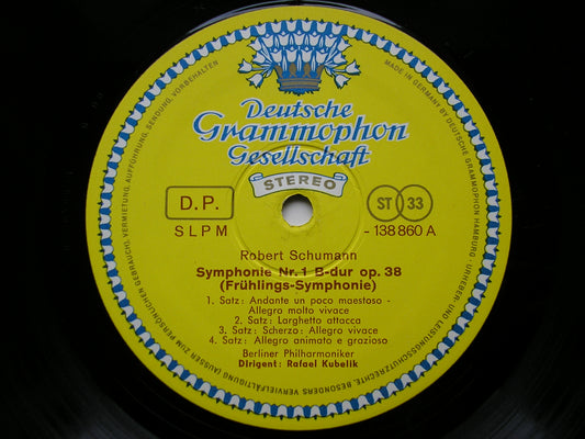 SCHUMANN: SYMPHONIES Nos. 1 & 4        KUBELIK / BERLIN PHILHARMONIC     RAFAEL KUBELIK       138 860