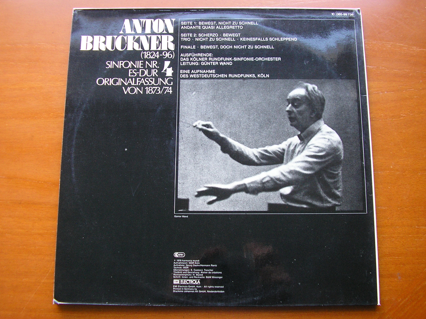 BRUCKNER: SYMPHONY No. 4 WAND / COLOGNE RADIO SYMPHONY 065 99738