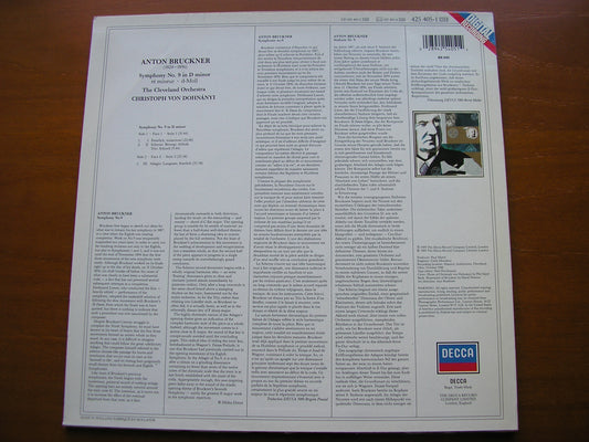 BRUCKNER: SYMPHONY No. 9     DOHNANYI / CLEVELAND ORCHESTRA     425 405
