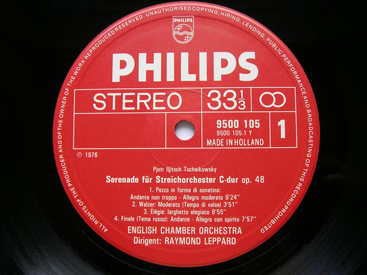 TCHAIKOVSKY & DVORAK: SERENADES FOR STRINGS     ENGLISH CHAMBER ORCHESTRA / LEPPARD     9500 105