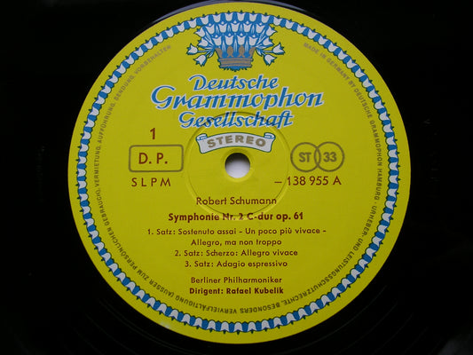 SCHUMANN: SYMPHONY No. 2 / GENOVEVA OVERTURE       KUBELIK / BERLIN PHILHARMONIC    138 955