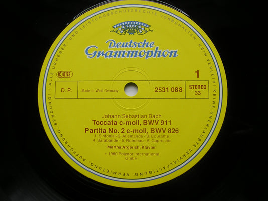 BACH: TOCCATA BWV911 / ENGLISCHE SUITE No. 2 / PARTITA BWV826 MARTHA ARGERICH DG 2531 088