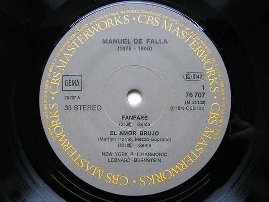 RAVEL: SHEHERAZADE / FALLA: EL AMOR BRUJO MARILYN HORNE / NYPO / FNO / BERNSTEIN 76707