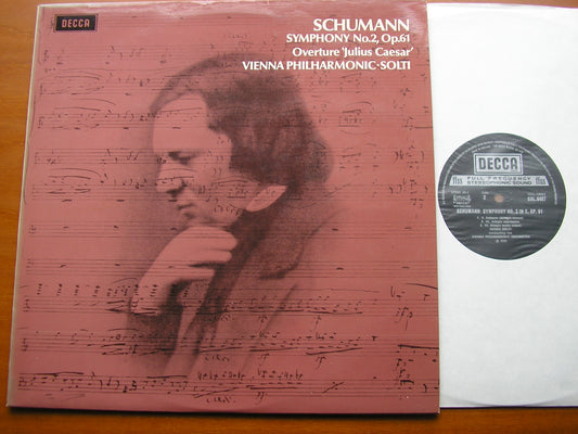 SCHUMANN: SYMPHONY No. 2 / OVERTURE Julius Caesar       SOLTI / VIENNA PHILHARMONIC     SXL 6487