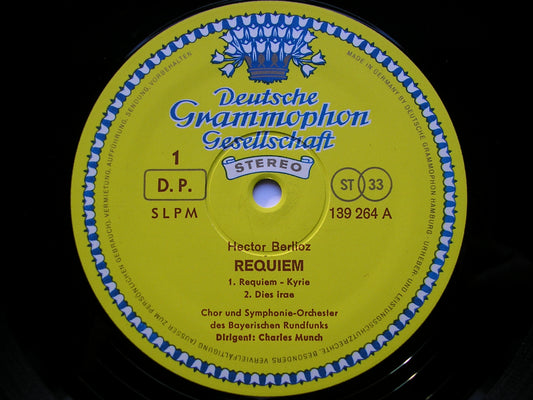 BERLIOZ: REQUIEM SCHREIER / BAVARIAN RADIO ORCHESTRA / MUNCH 2LP 139 264/5