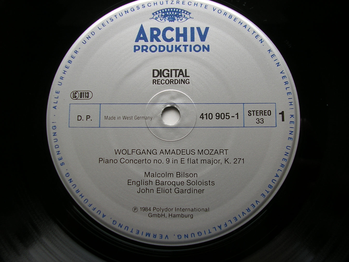 MOZART: THE PIANO CONCERTOS MALCOLM BILSON / ENGLISH BAROQUE SOLOISTS / GARDINER DG ARCHIV 8 LP + 2 CD