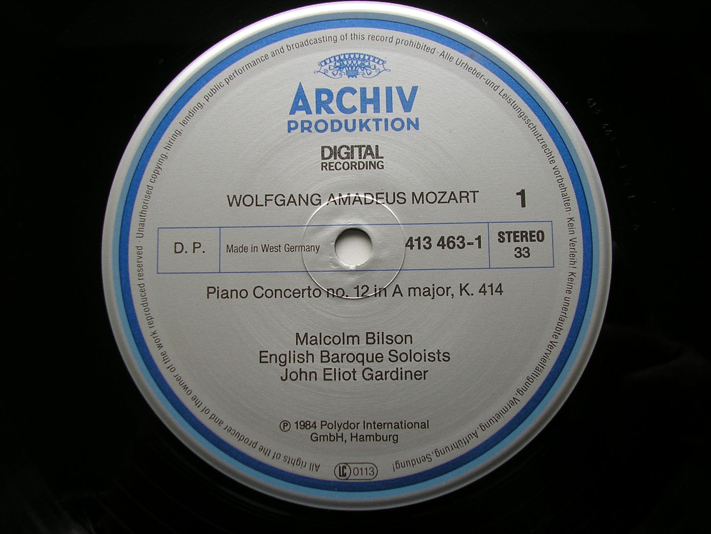 MOZART: THE PIANO CONCERTOS MALCOLM BILSON / ENGLISH BAROQUE SOLOISTS / GARDINER DG ARCHIV 8 LP + 2 CD