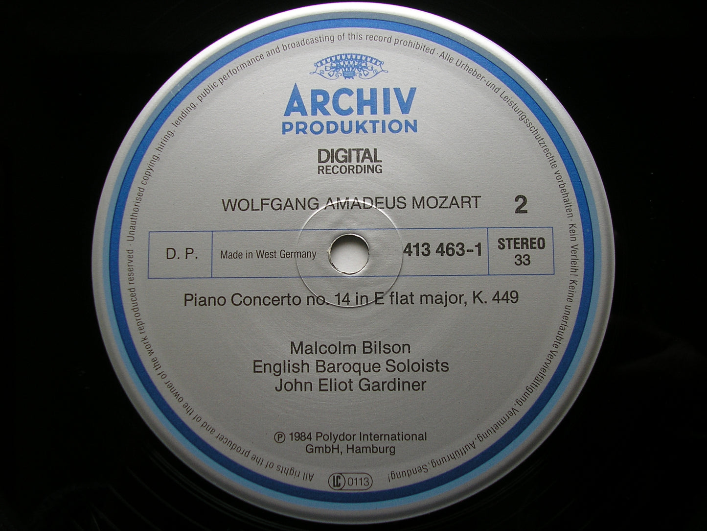 MOZART: THE PIANO CONCERTOS MALCOLM BILSON / ENGLISH BAROQUE SOLOISTS / GARDINER DG ARCHIV 8 LP + 2 CD