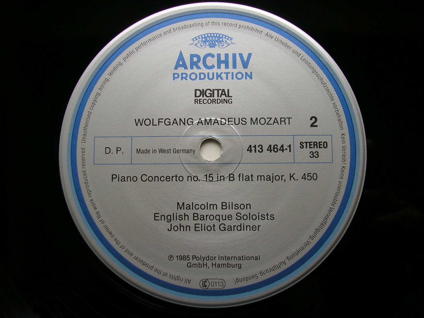 MOZART: THE PIANO CONCERTOS      MALCOLM BILSON / THE ENGLISH BAROQUE SOLOISTS /  JOHN ELIOT GARDINER     8LP + 2CD