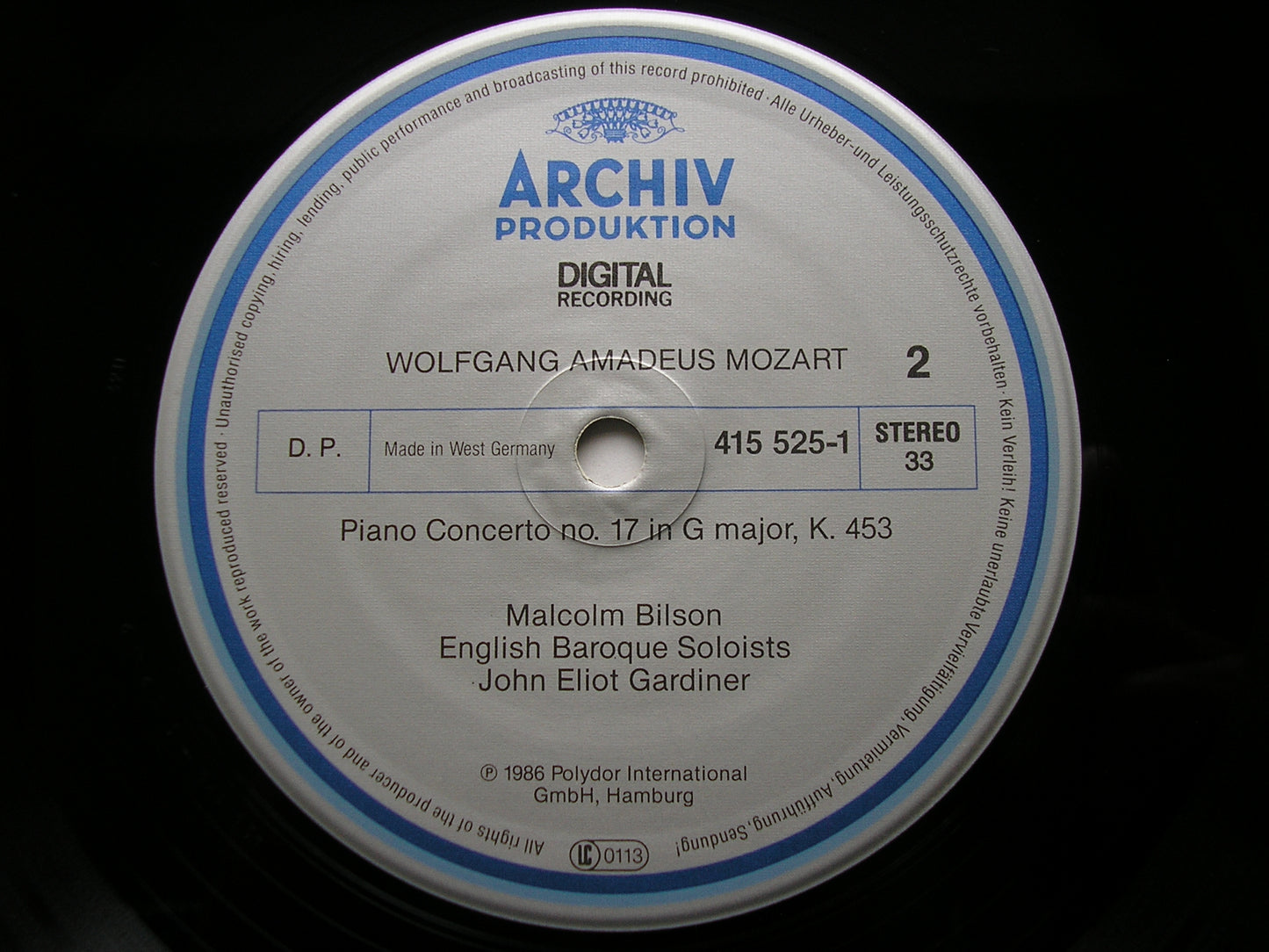 MOZART: THE PIANO CONCERTOS MALCOLM BILSON / ENGLISH BAROQUE SOLOISTS / GARDINER DG ARCHIV 8 LP + 2 CD
