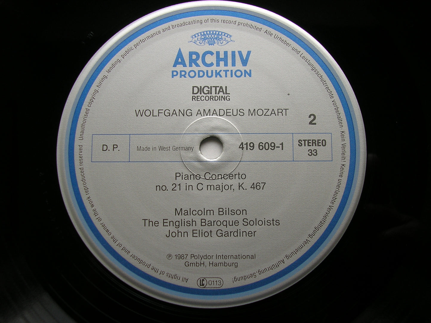 MOZART: THE PIANO CONCERTOS MALCOLM BILSON / ENGLISH BAROQUE SOLOISTS / GARDINER DG ARCHIV 8 LP + 2 CD