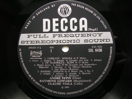 SXL 6430 BAROQUE FLUTE SONATAS PEPIN / LEPPARD / VIALA ED3