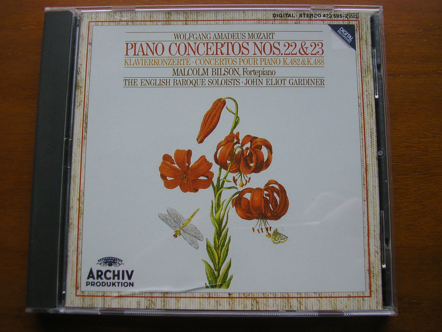 MOZART: THE PIANO CONCERTOS MALCOLM BILSON / ENGLISH BAROQUE SOLOISTS / GARDINER DG ARCHIV 8 LP + 2 CD