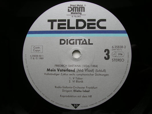 SMETANA: MA VLAST / THE BARTERED BRIDE excerpts       INBAL / FRANKFURT RADIO SYMPHONY     2LP     6.35838 EK