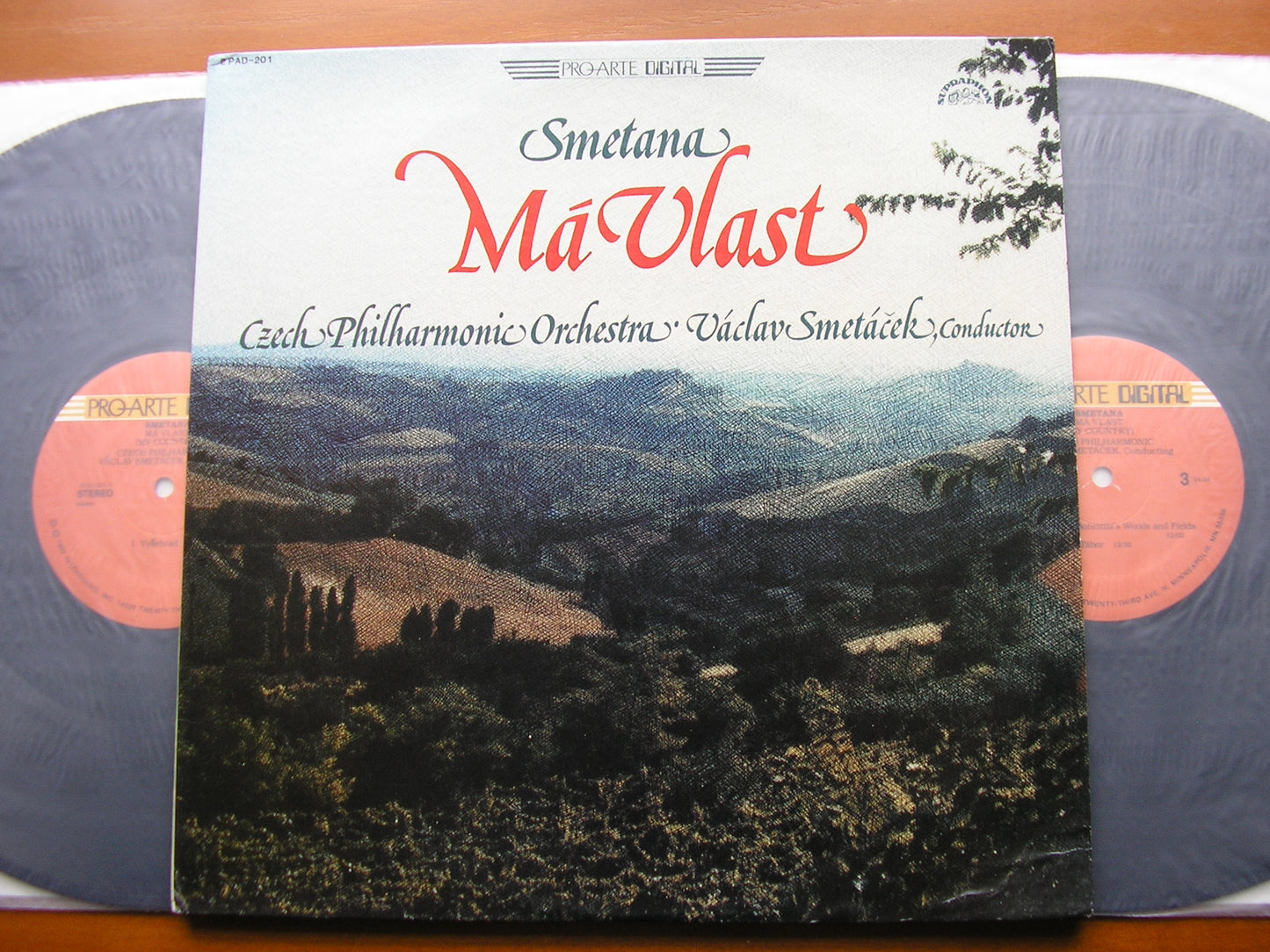 SMETANA: MA VLAST      CZECH PHILHARMONIC / SMETACEK     2 LP      2PAD 201