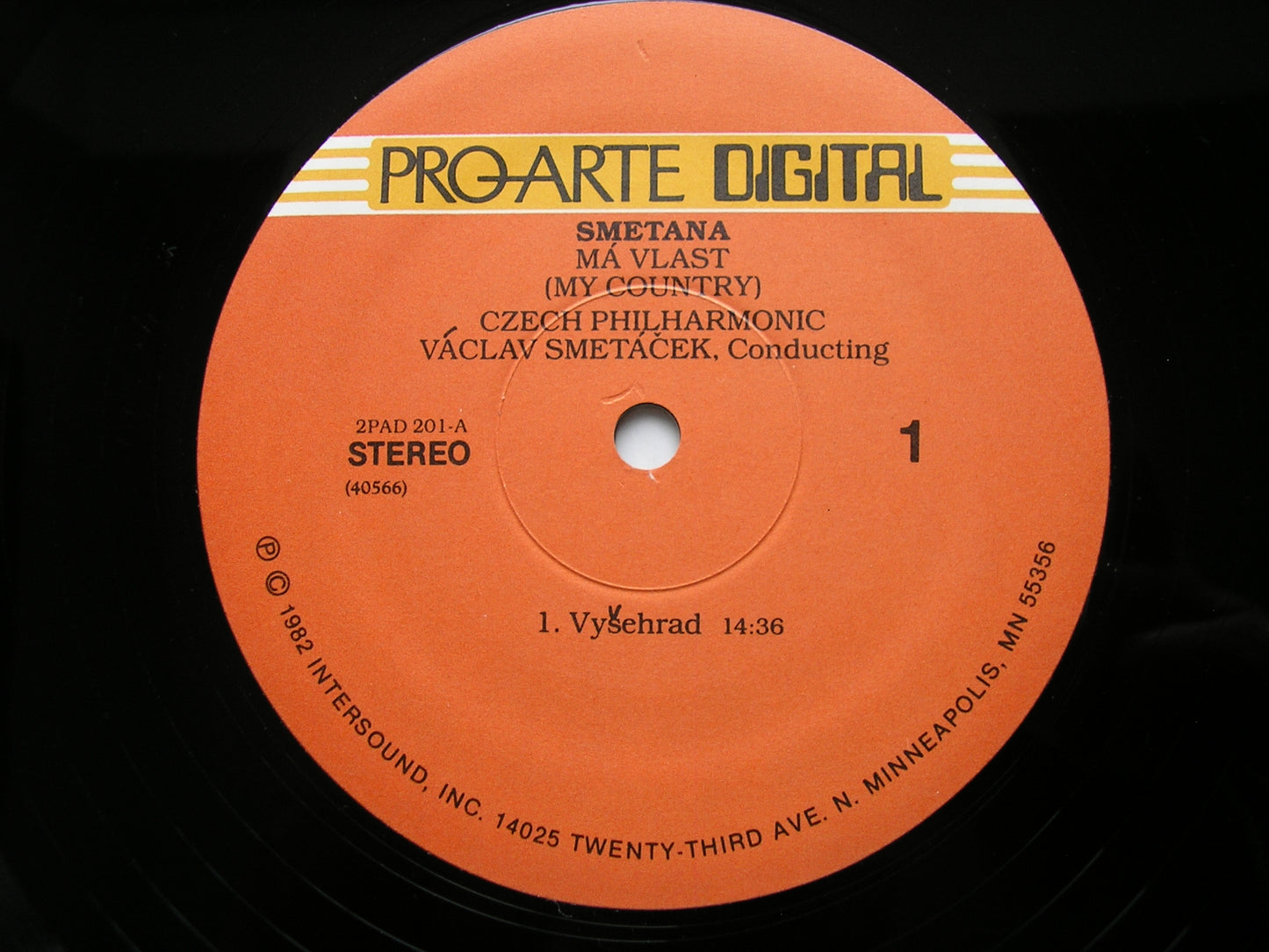 SMETANA: MA VLAST      CZECH PHILHARMONIC / SMETACEK     2 LP      2PAD 201